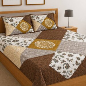 GOLDEN HERITAGE PATCHWORK BEDSHEET